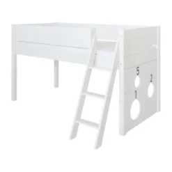 Manis-h SOL Combinatie Halfhoog Bed Met Lattenbodem En Ballbord - 90 x 200 cm