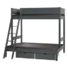 Manis-h VALE Combinatie Familiebed Met Lattenbodem 140 cm + 90 cm