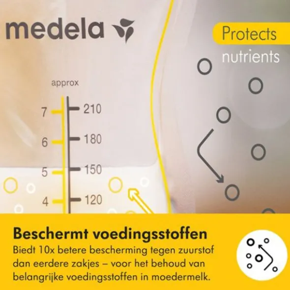 Medela Moedermelkbewaarzakjes met schenktuit - 210 ml - 25 stuks