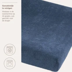 Meyco Aankleedkussenhoes - Badstof - Indigo - 50x70 cm - 2-pack