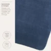 Meyco Aankleedkussenhoes - Badstof - Indigo - 75x85 cm - 2-pack