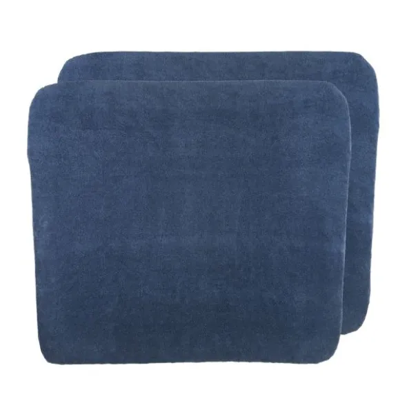 Meyco Aankleedkussenhoes - Badstof - Indigo - 75x85 cm - 2-pack