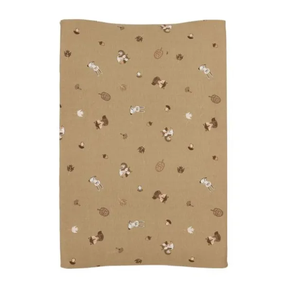 Meyco Aankleedkussenhoes Print - 50 x 70 cm - Jersey - Branches Sand