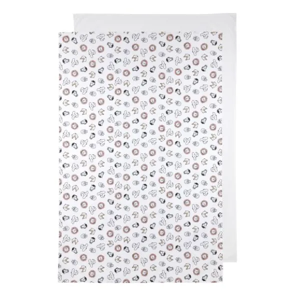 Meyco Animal / Uni Wieglaken - 75 x 100 cm - 2 Stuks - White