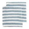 Meyco Baby Gingko Monddoekjes - 2 Stuks - 30 x 30 cm - Pre-Washed Hydrofiel - Offwhite/Soft Sand