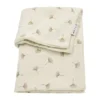 Meyco Baby Gingko Wiegdeken - 75 x 100 cm - Pre-Washed hydrofiel - Soft Sand | Babypark