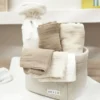 Meyco Baby Hydrofiele Monddoekjes - 3 Stuks - Offwhite/Soft Sand/Taupe