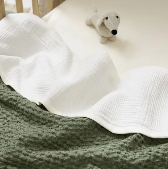 Meyco Baby Ledikantlaken - 100 x 150 cm - Pre-washed Hydrofiel - Offwhite