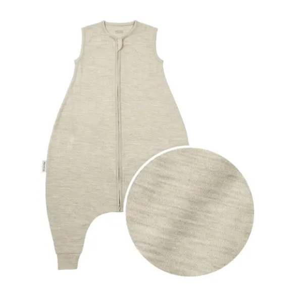 Meyco Baby Slaapzak Jumper - Studio - Merinowol Sand Melange - 104 cm
