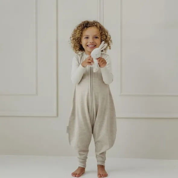 Meyco Baby Slaapzak Jumper - Studio - Merinowol Sand Melange - 104 cm