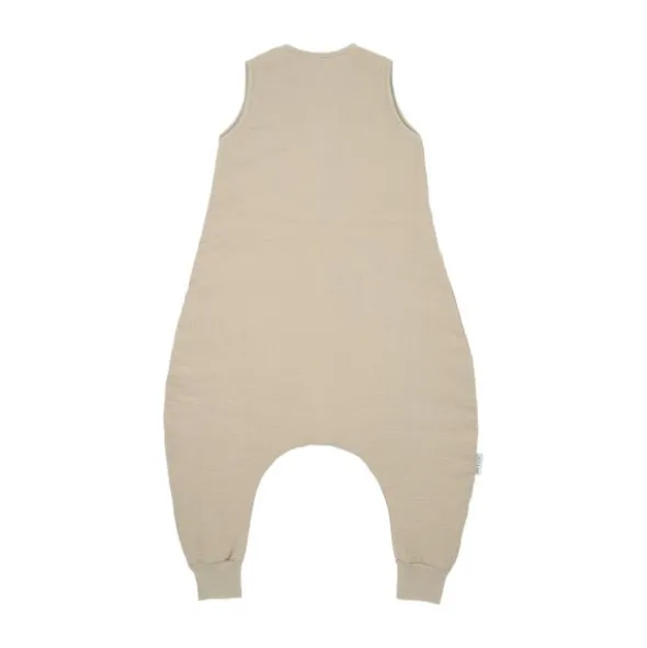 Meyco Baby Uni baby winter slaapoverall jumper - pre-washed hydrofiel - sand - 92cm
