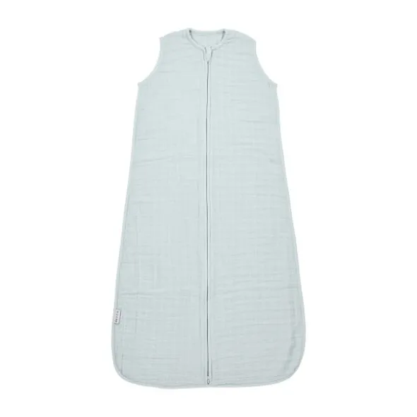 Meyco Baby Uni Zomerslaapzak - 70 cm - Pre-Washed Hydrofiel - Grey Blue