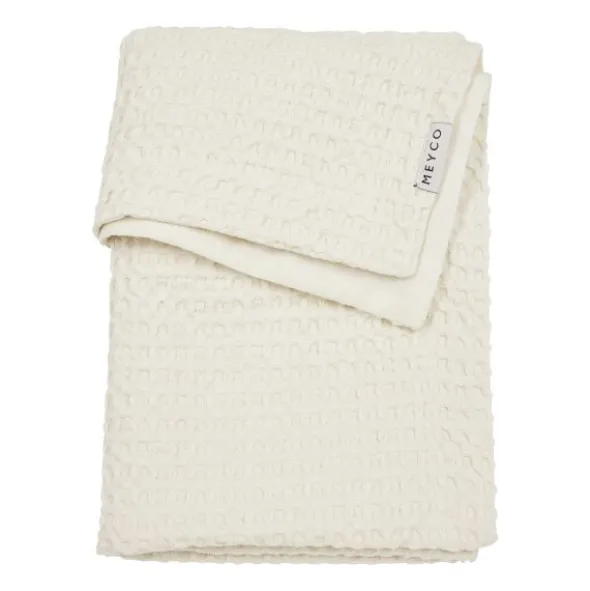 Meyco Baby Waffle Ledikantdeken - 100 x 150 cm - Naturel