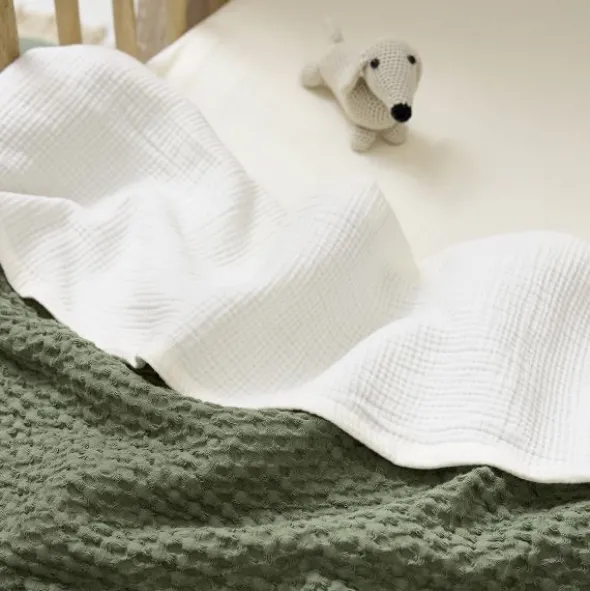 Meyco Baby Wieglaken - 75 x 100 cm - Pre-washed Hydrofiel - Offwhite
