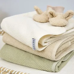 Meyco Badcape Popcorn - Badstof - 75x75 cm - Naturel