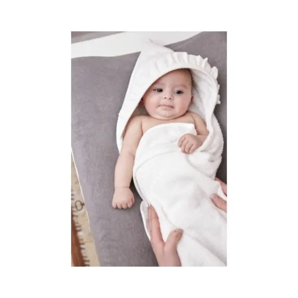 Meyco Badcape Ruffle - Badstof - 80x80 cm - Sand