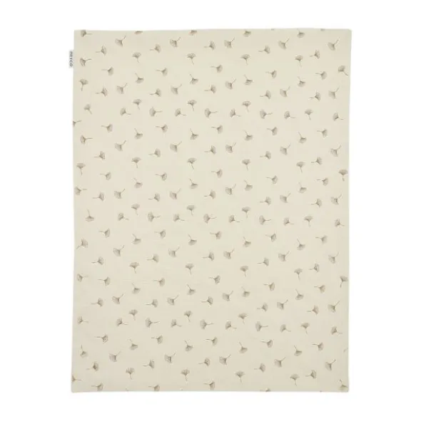 Meyco Deken Borduur Pre-Washed - Ginkgo - Soft Sand - 100 x 150 cm