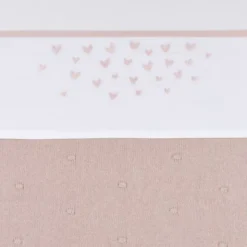 Meyco Hearts Ledikantlaken - 100 x 150 cm - Soft Pink