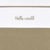 Meyco Hello World Ledikantlaken - 100 x 150 cm - Taupe