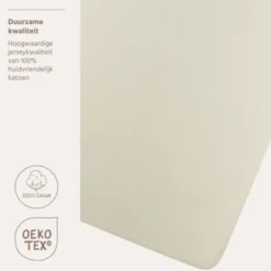 Meyco Hoeslaken - Jersey - Soft Sand - 75x95 cm