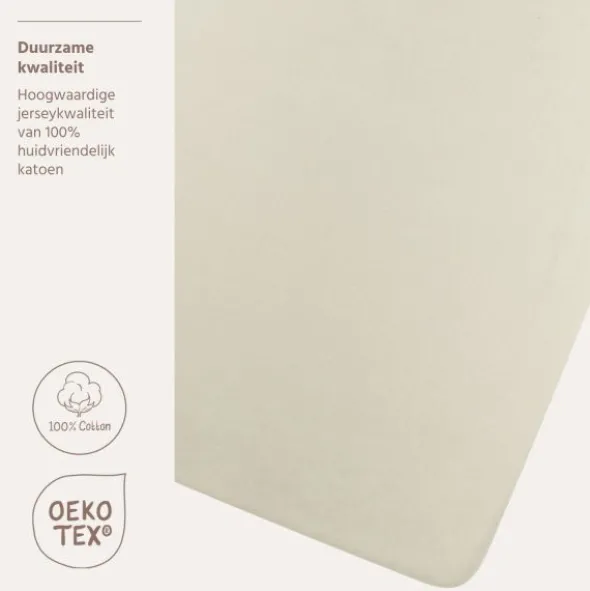 Meyco Hoeslaken - Jersey - Soft Sand - 75x95 cm