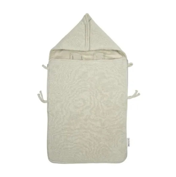 Meyco Knit Teddy Basic Voetenzak - Sand Melange