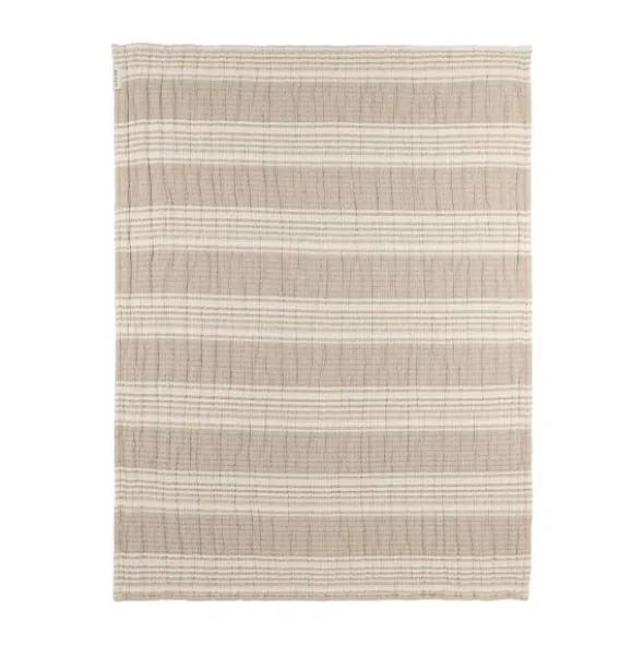Meyco Ledikantdeken - Hydrofiel Jacquard Stripe - Indigo - 100x150 cm