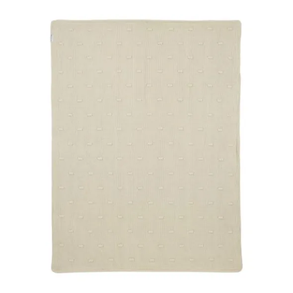 Meyco Ledikantdeken Knots Teddy - 100 x 150 cm - Soft Sand