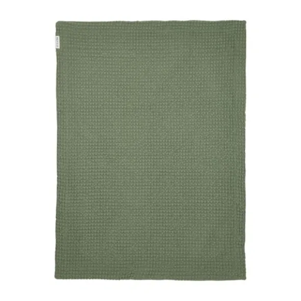 Meyco Ledikantdeken - Waffle Cotton - Olive Green - 100x150 cm