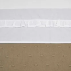 Meyco Ledikantlaken - Ruffle - Sand