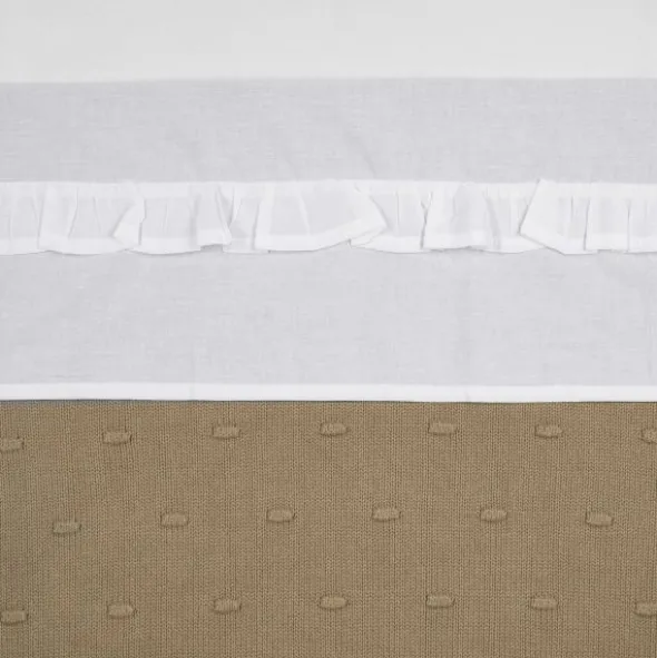 Meyco Ledikantlaken - Ruffle - Sand