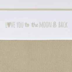 Meyco Love You To The Moon & Back Ledikantlaken - 100 x 150 cm - Sand