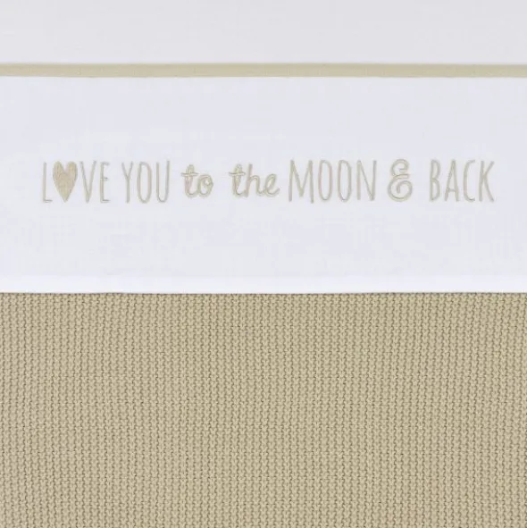 Meyco Love You To The Moon & Back Wieglaken - 75 x 100 cm - Sand