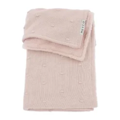 Meyco Mini Knots Fleece Ledikantdeken 100 x 150 cm Soft Pink
