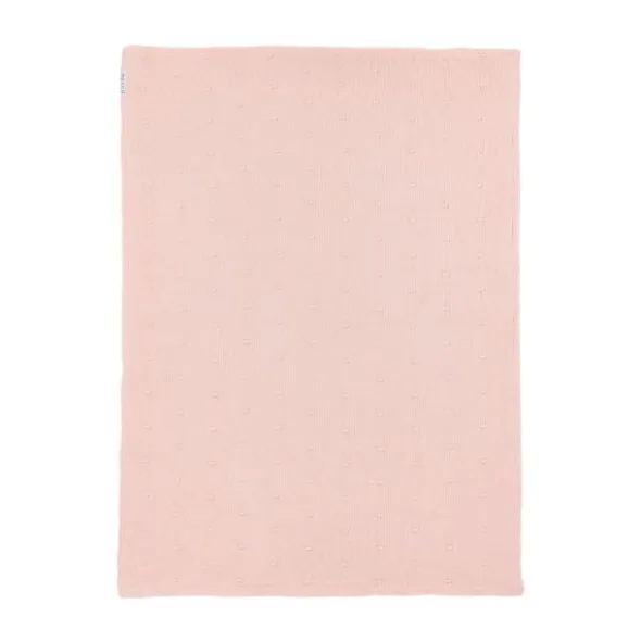 Meyco Mini Knots Fleece Wiegdeken 75 x 100 cm Soft Pink