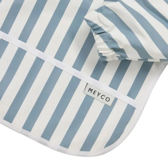 Meyco Mouwslab - Fat Stripe - Jeans Blue - 1-pack