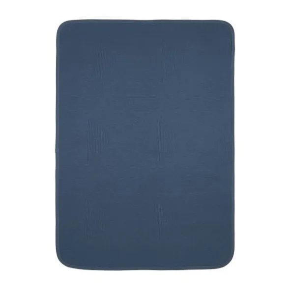 Meyco Pure Deken Gebreid - 75 x 100 cm - Jacquard - Indigo