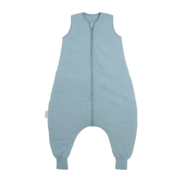 Meyco Slaapzak Jumper Gevoerd Pre-Washed - 104 cm - Hydrofiel - Jeans Blue