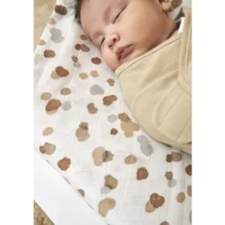 Meyco Swaddle Inbakerdoek - 4-6 Mnd -Sand