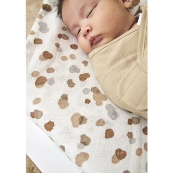 Meyco Swaddle Inbakerdoek - 4-6 Mnd -Sand