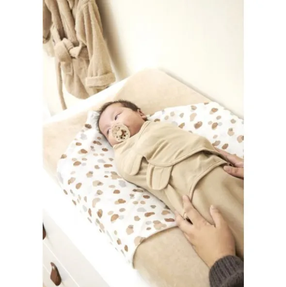 Meyco Swaddle Inbakerdoek - 4-6 Mnd -Sand