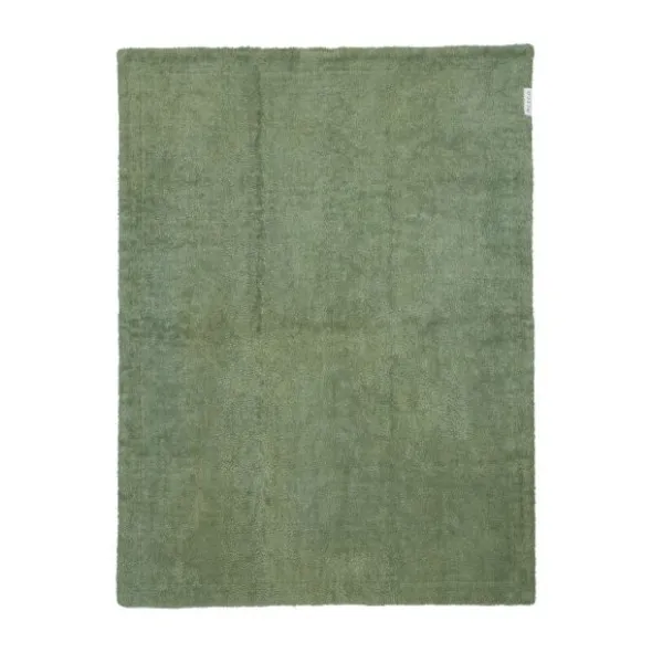 Meyco Wafel Teddy Wiegdeken - 75 x 100 cm - Olive Green
