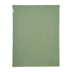 Meyco Wafel Teddy Wiegdeken - 75 x 100 cm - Olive Green