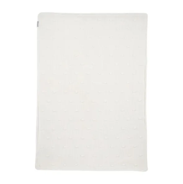 Meyco Wiegdeken Knots Teddy - 75 x 100 cm - Offwhite
