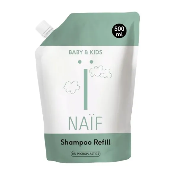 Naïf Navulverpakking Voedende Shampoo Voor Baby & Kids 500 ml
