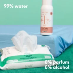 Naïf 3-pack Water Baby Wipes