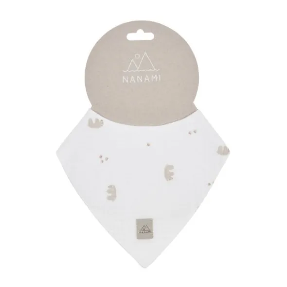 Nanami Bandana Slabbetje - Polarbear - Off-White