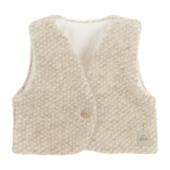 Nanami Bodywarmer - Mt. 62‑68 - Volumewol - Beige