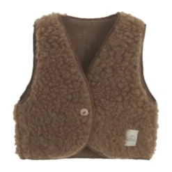 Nanami Bodywarmer – 100% Wol – Brown – Maat 50‑56