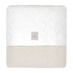 Nanami Embroidery Swaddle - 100 x 135 cm - Off White